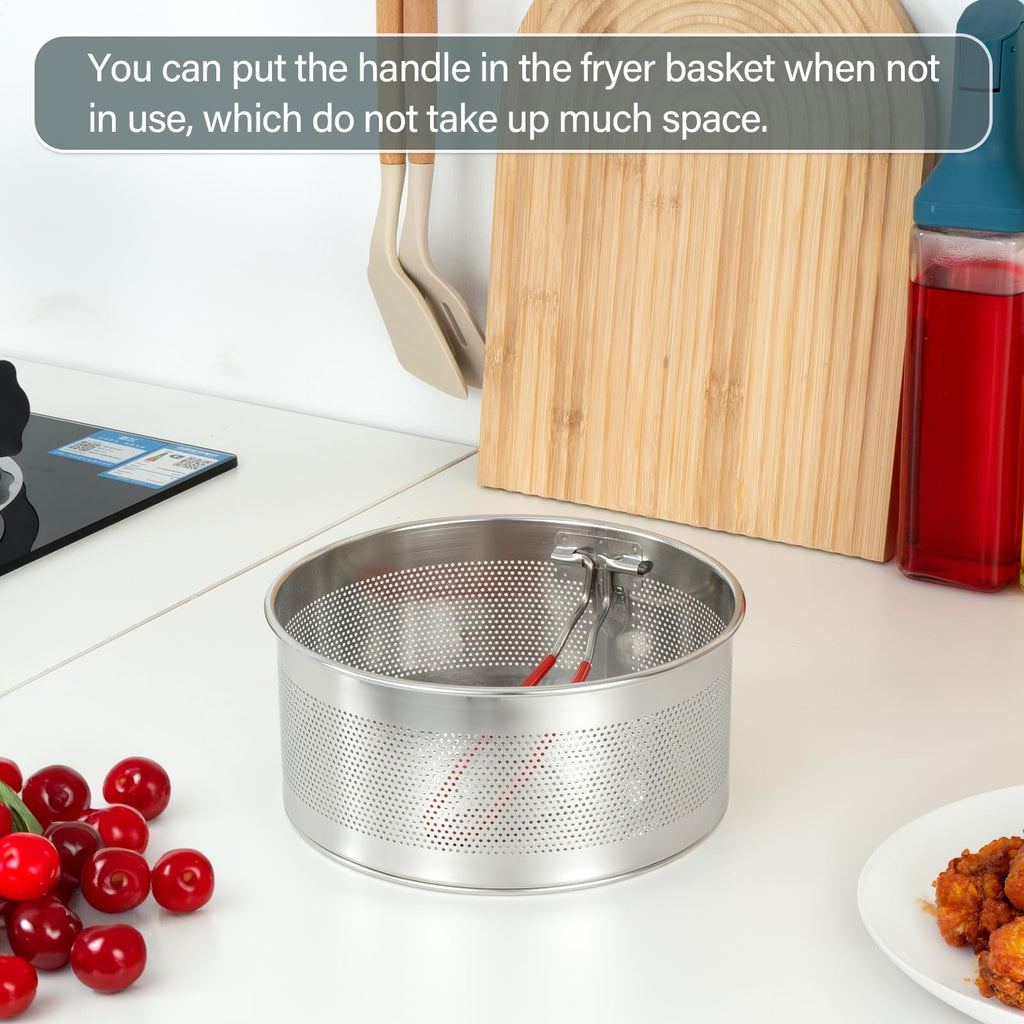7.8 inches 304 Stainless Steel Deep Fryer Basket V97316