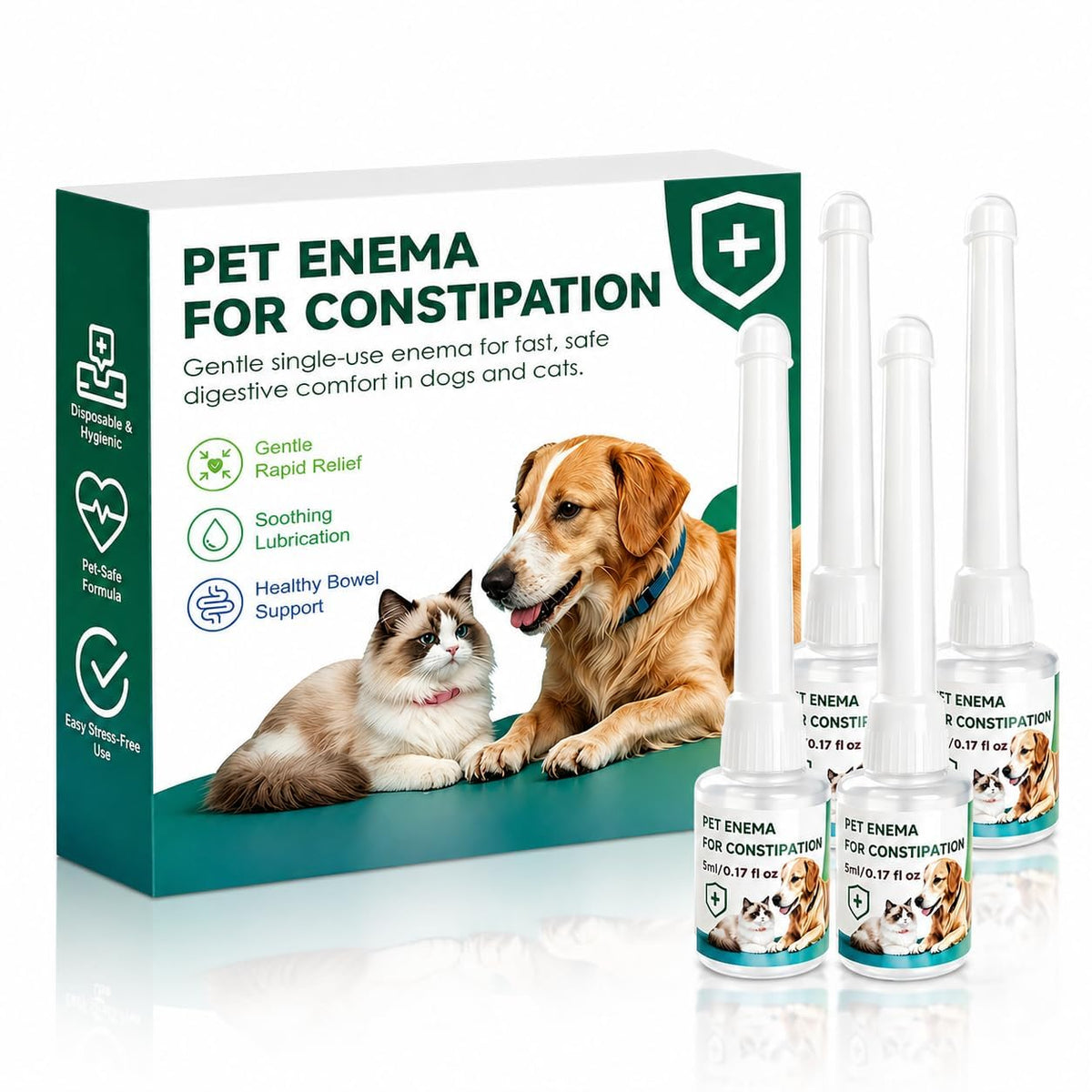 Disposable Enema Kit for Cats and Dogs 4 Pack I782