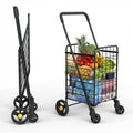Black Foldable Lightweight Utility Cart O943333