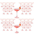 9oz Pink Plastic Martini Glasses Set B1236
