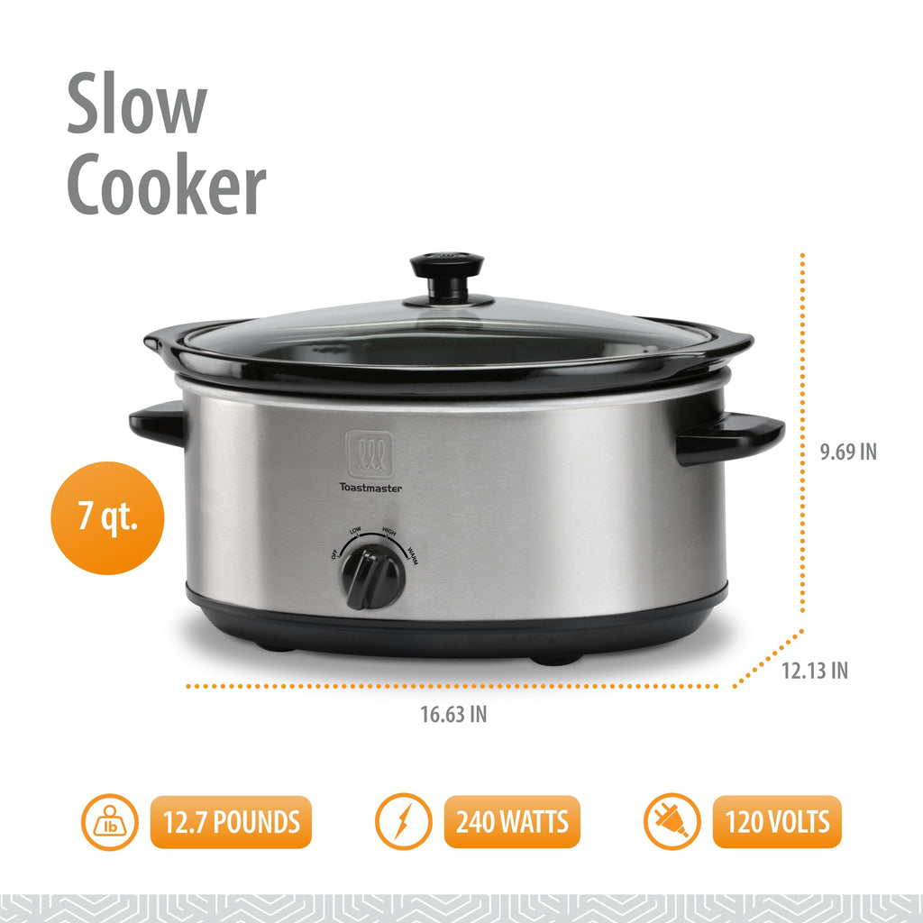 Stainless Steel 7 Quart Slow Cooker X7966