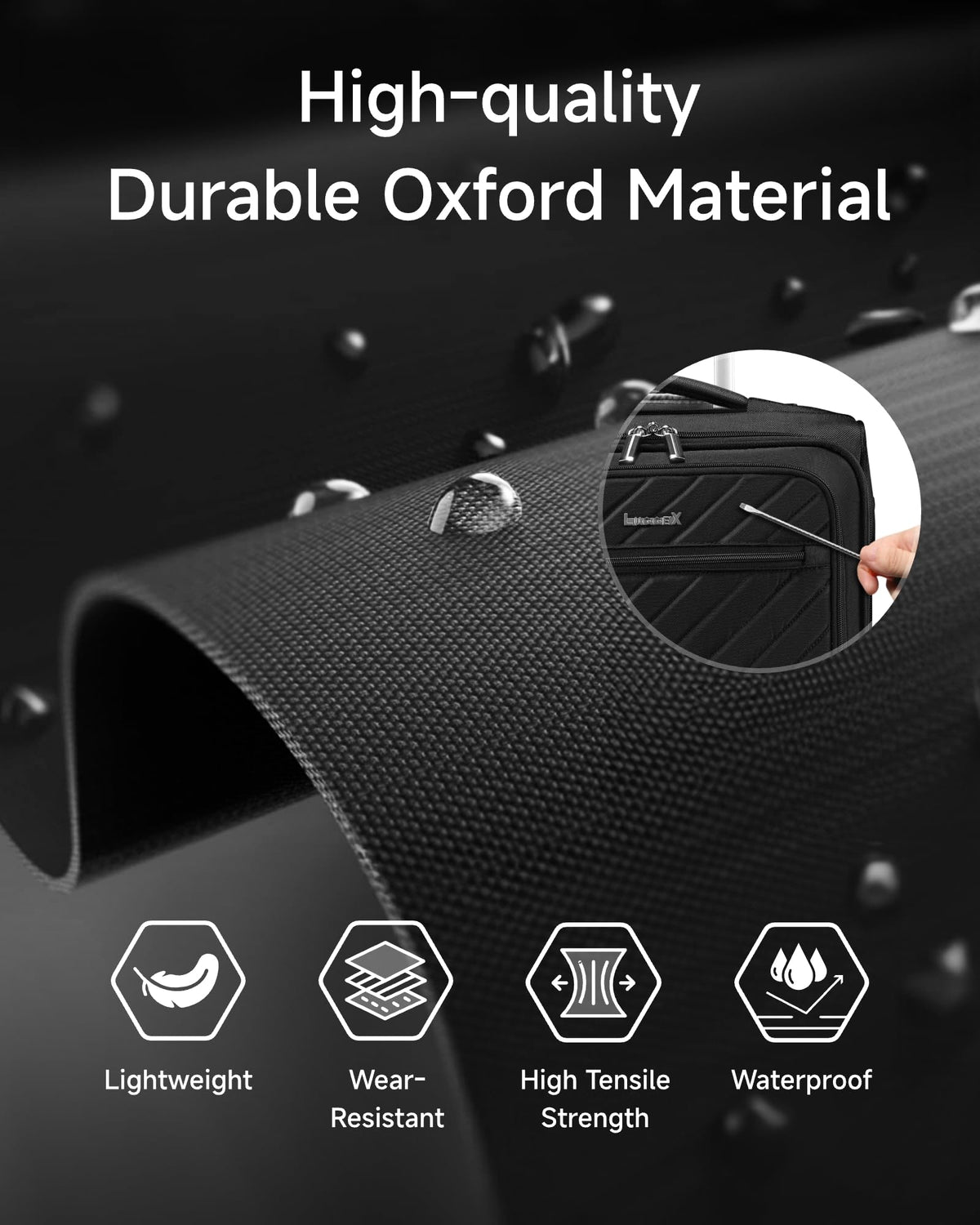 Black 15" Underseat Carry On Bag Y6832