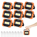 8 Pack Rechargeable LED Work Light 500LM Magnetic Base T752