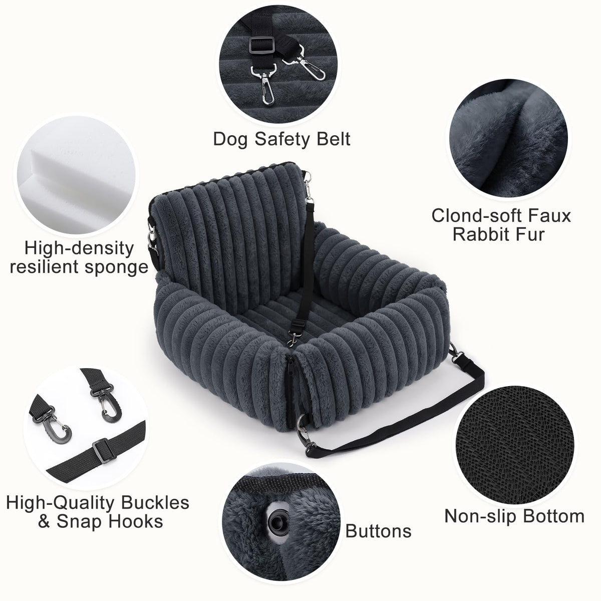 6-in-1 Dog Car Seat up to 23 lbs M923