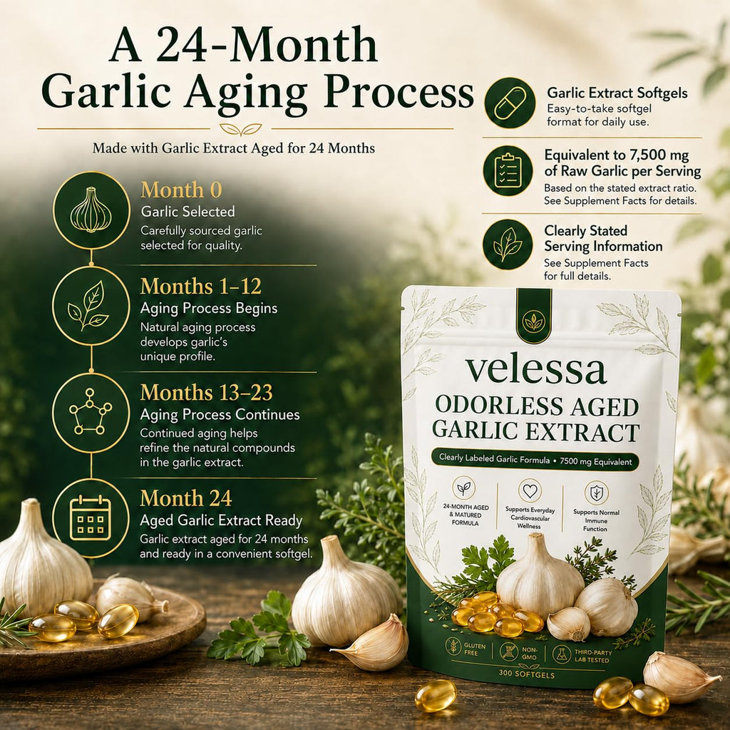 Odorless Aged Garlic Extract 300 Softgels D475
