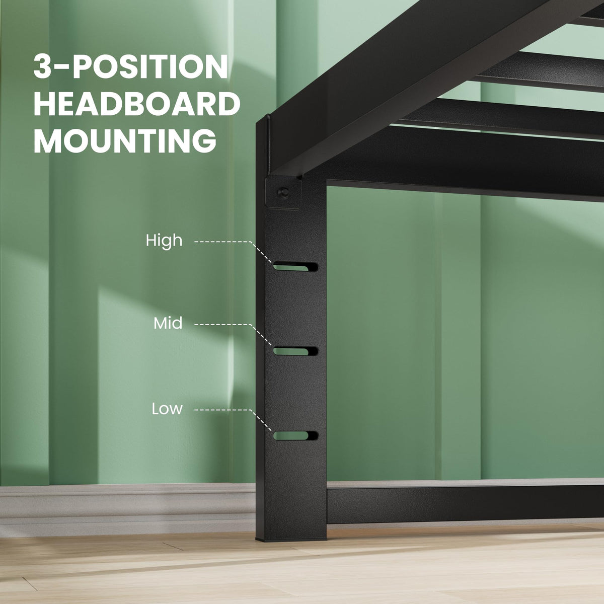 14 Inch Heavy Duty Twin Metal Bed Frame Q879694