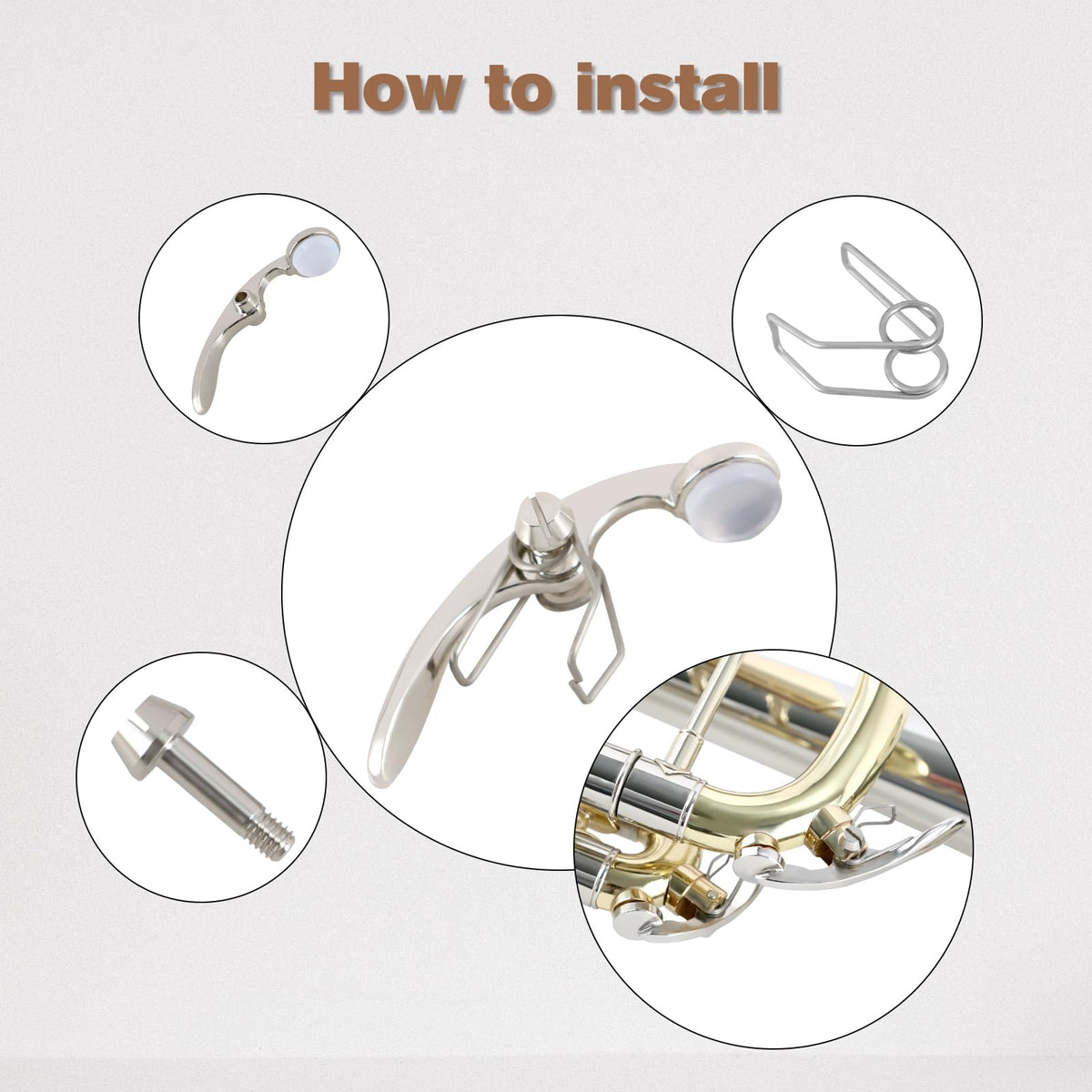 Trumpet Finger Button Repair Kit W858133
