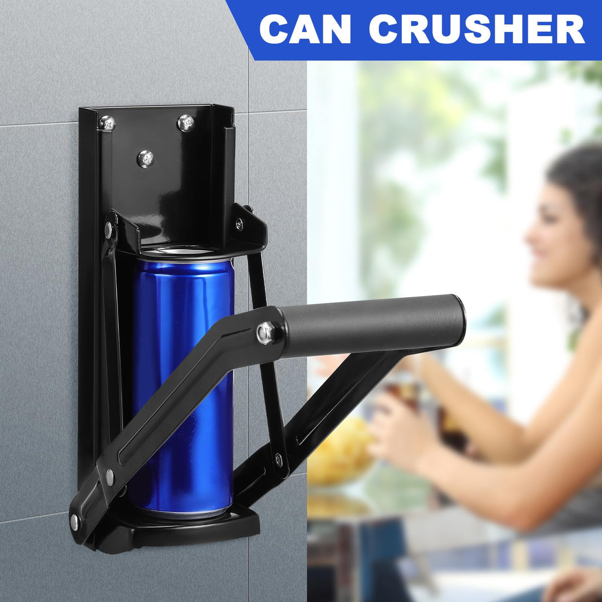 Heavy Duty Steel Wall Mounted Can Crusher C4295