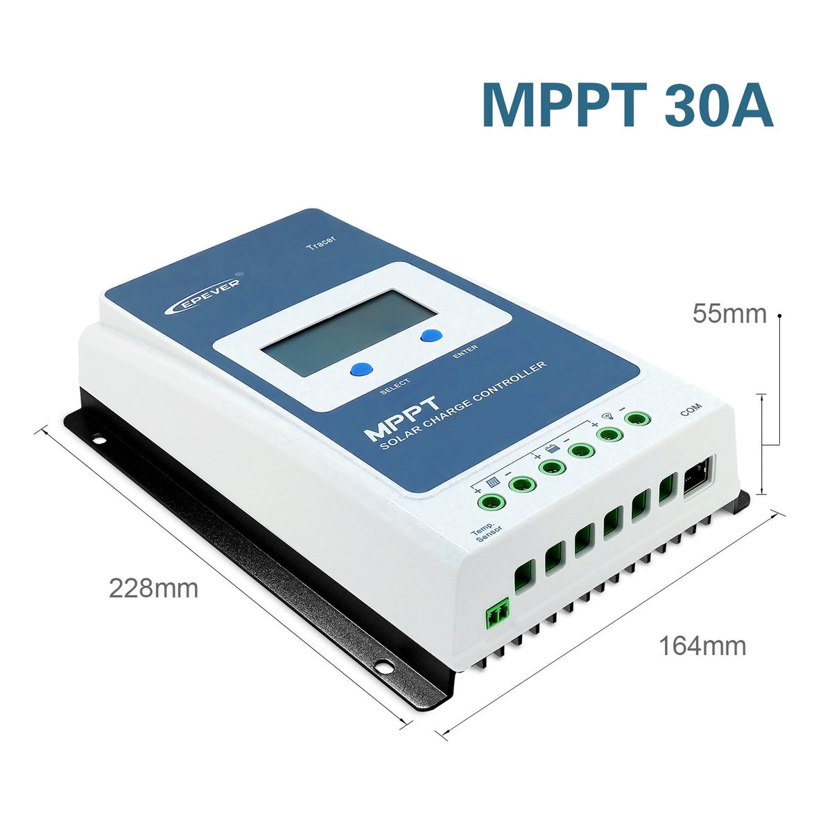 30A MPPT Solar Charge Controller 12V / 24V with LCD Display U4235
