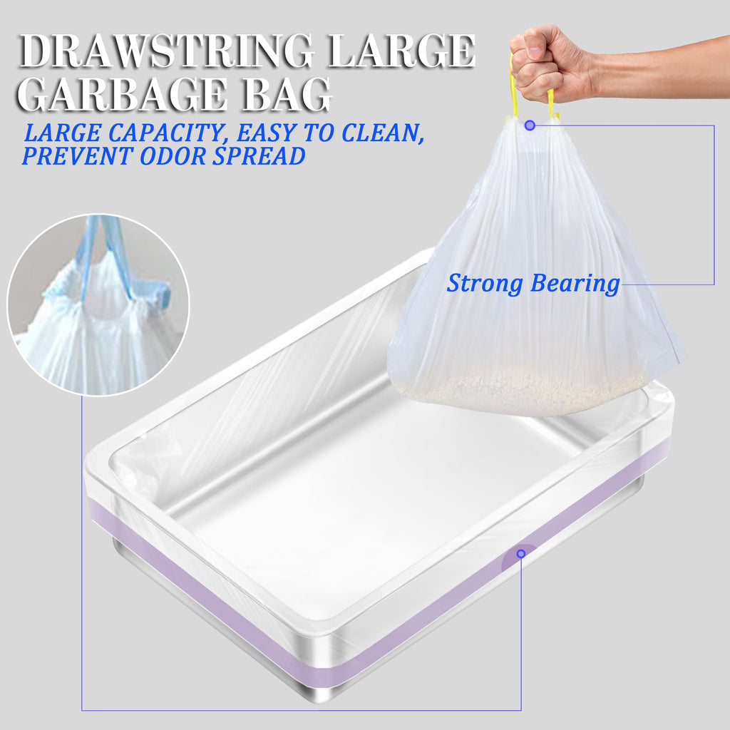 XL Stainless Steel Sifting Cat Litter Box with Scoop M593