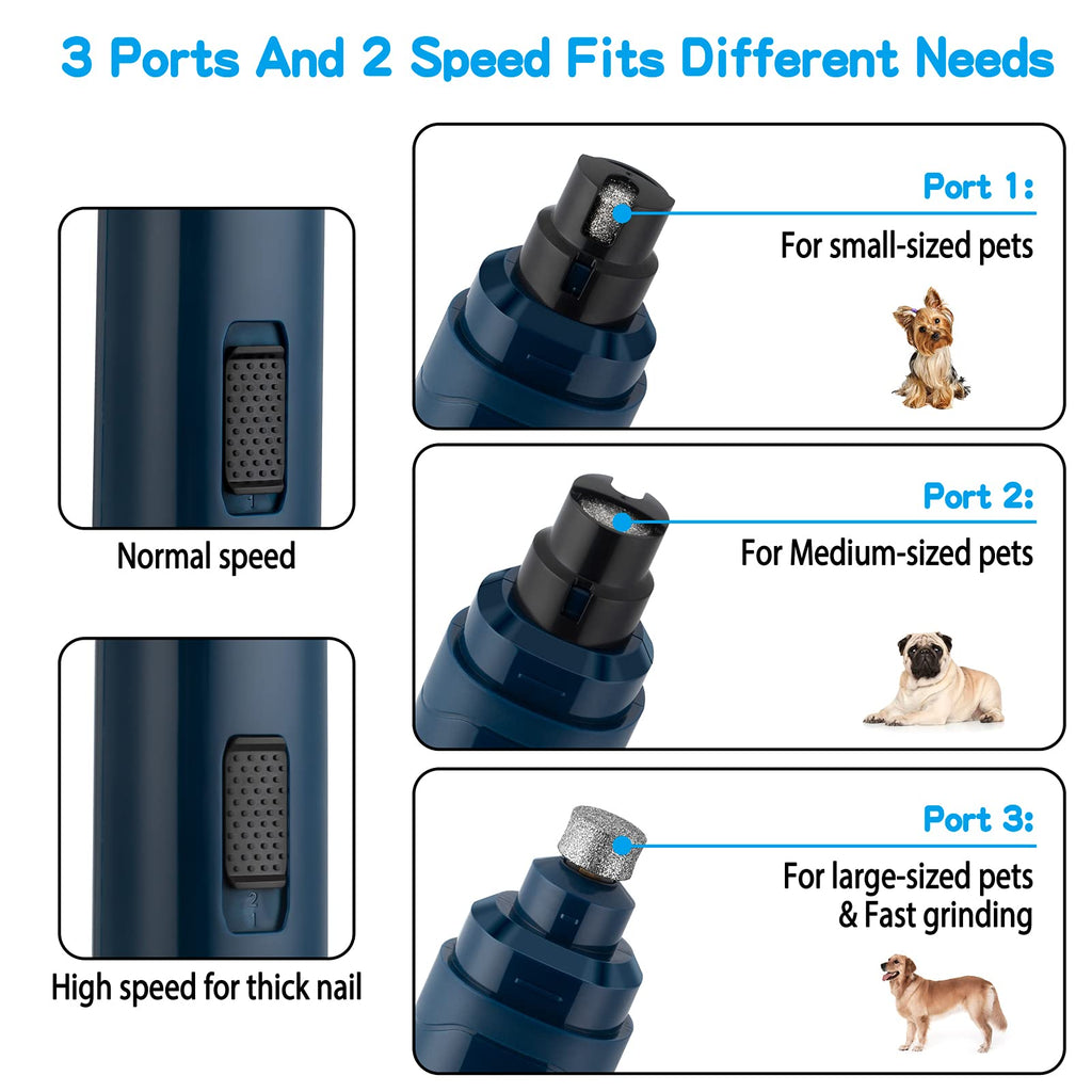 2-Speed Electric Pet Nail Grinder C607
