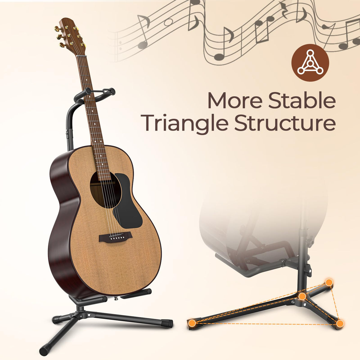 Adjustable Folding Guitar Stand A7488