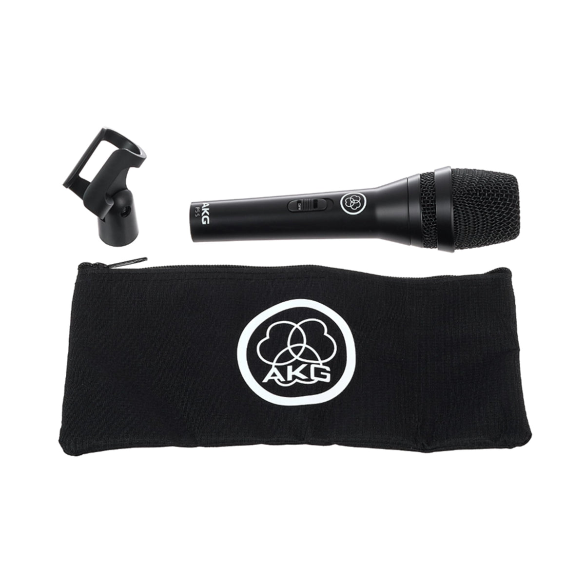 Black Supercardioid Dynamic Vocal Microphone with On/Off Switch M4955