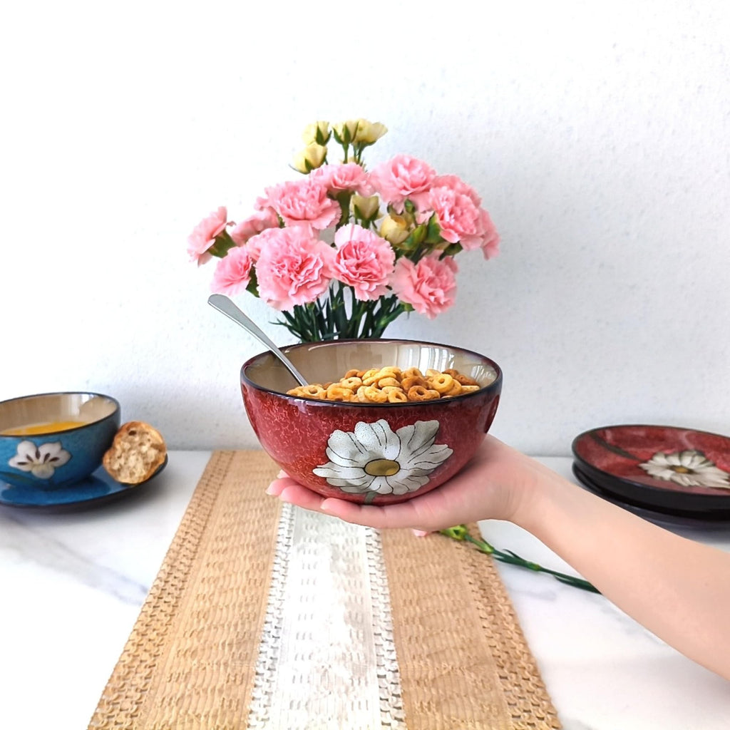 28oz Ceramic Bowl Set of 4 P2396