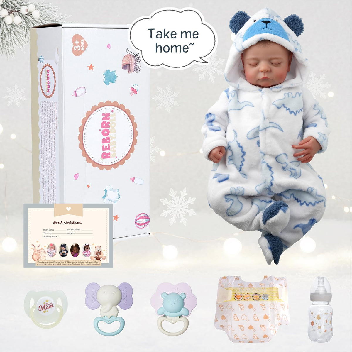 20 Inch Reborn Baby Doll Boy Soft Body Y20513