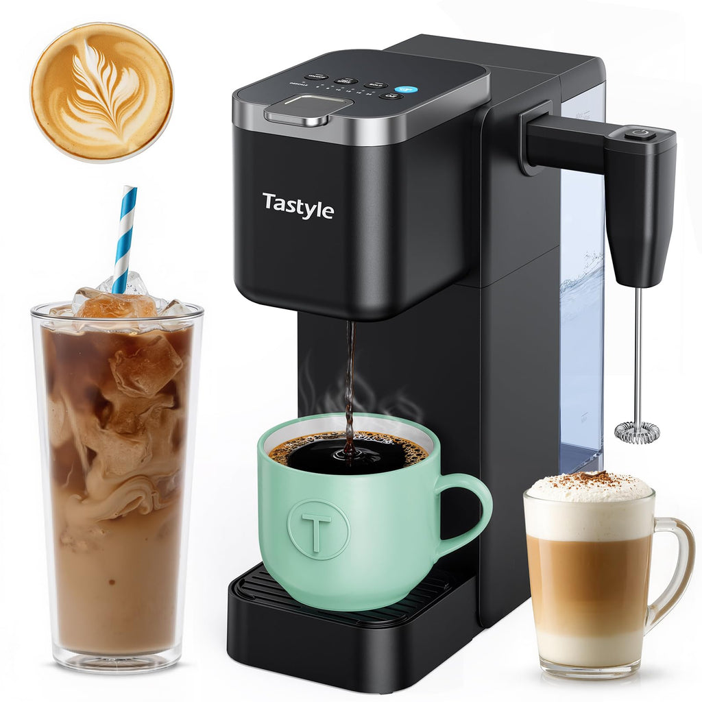 Single Serve Coffee Maker with Milk Frother K9328