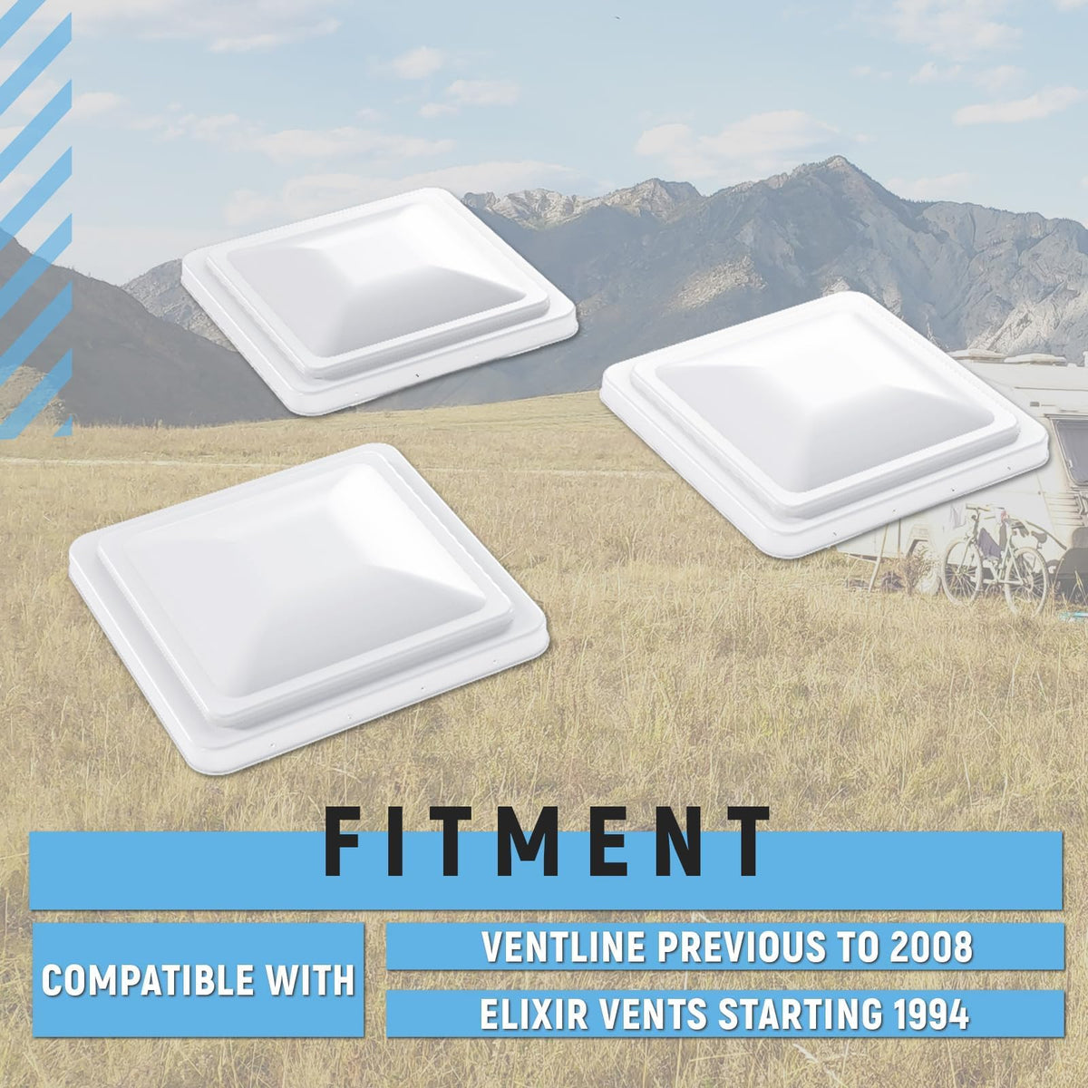 14" 3pcs RV Roof Vent Cover P815636