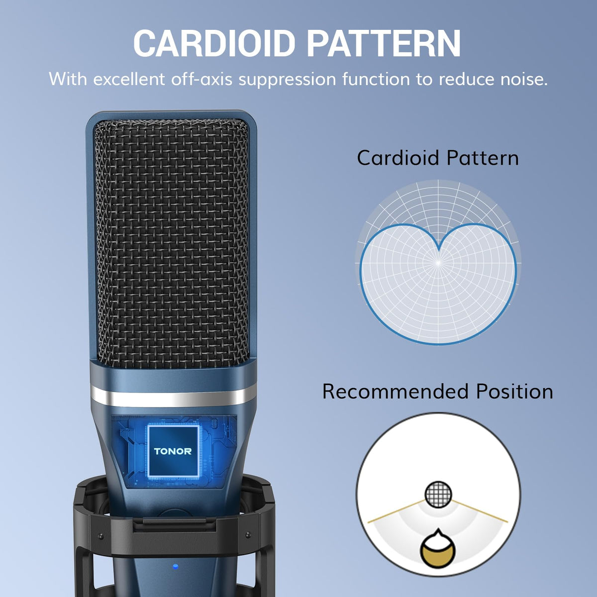 USB Cardioid Condenser Podcast Microphone I88831