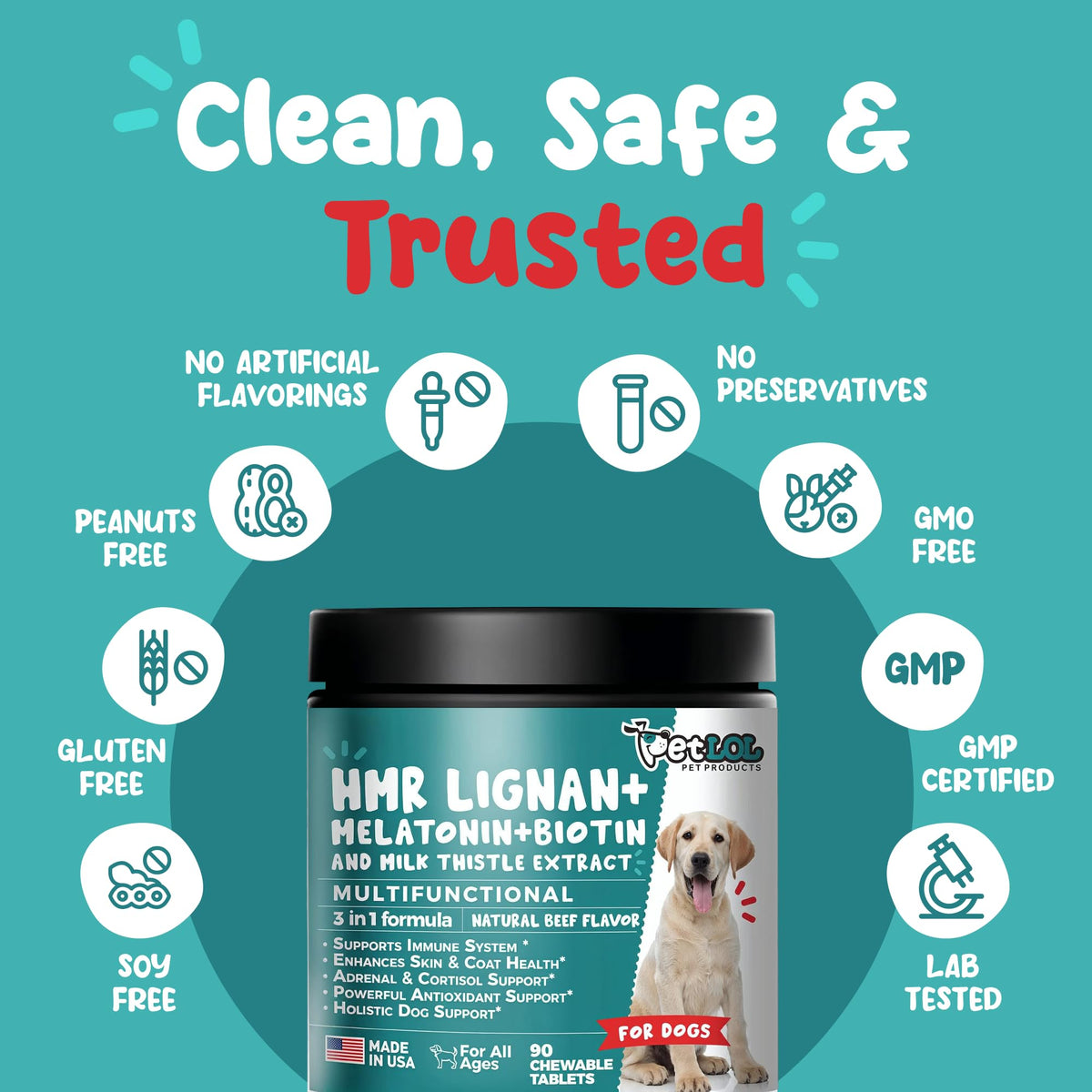 Melatonin, Biotin & Milk Thistle Complex for Dogs O33966