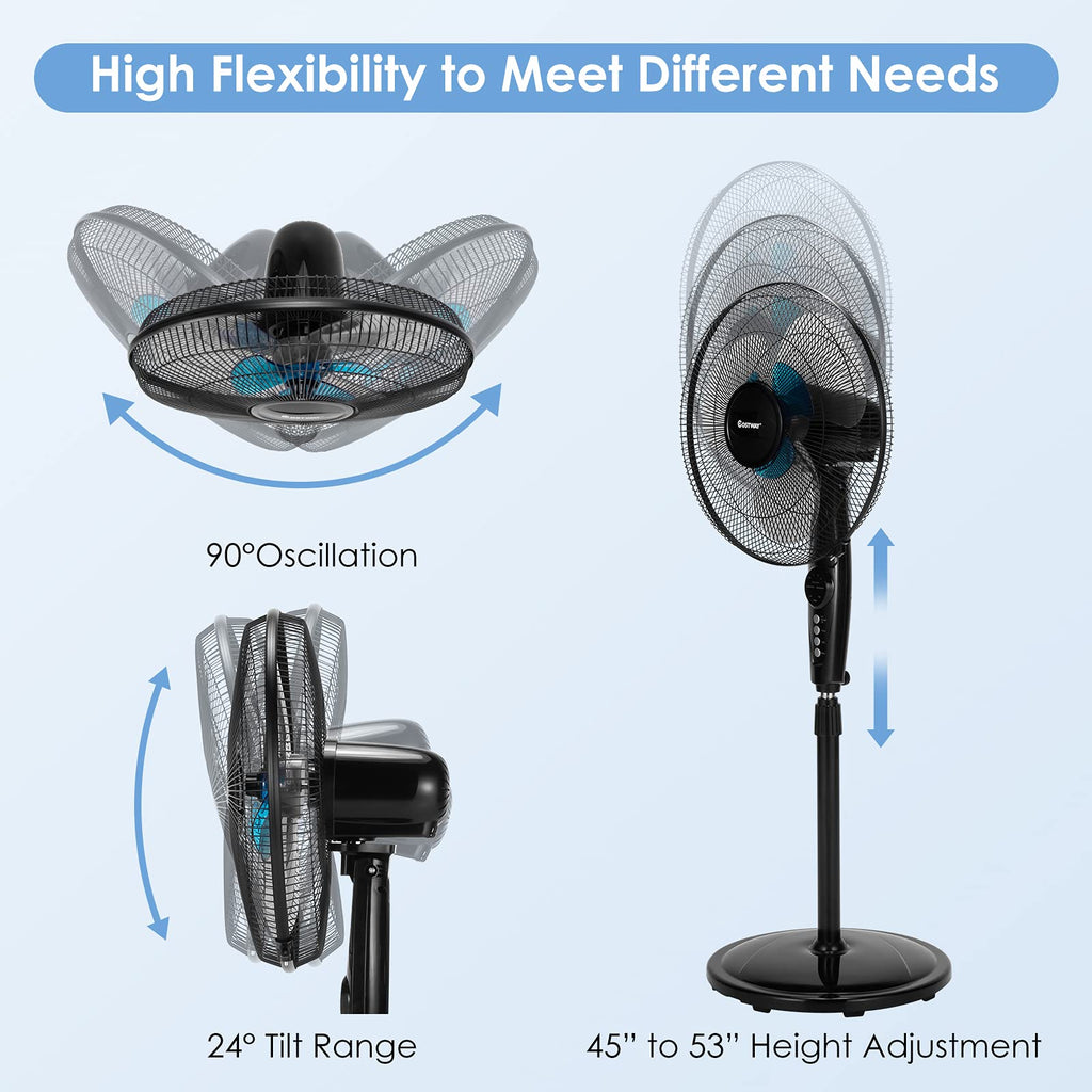 16-Inch Oscillating Pedestal Fan J97395