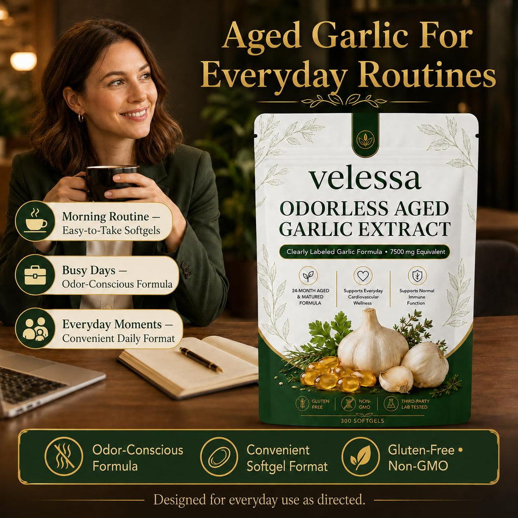 Odorless Aged Garlic Extract 300 Softgels D475