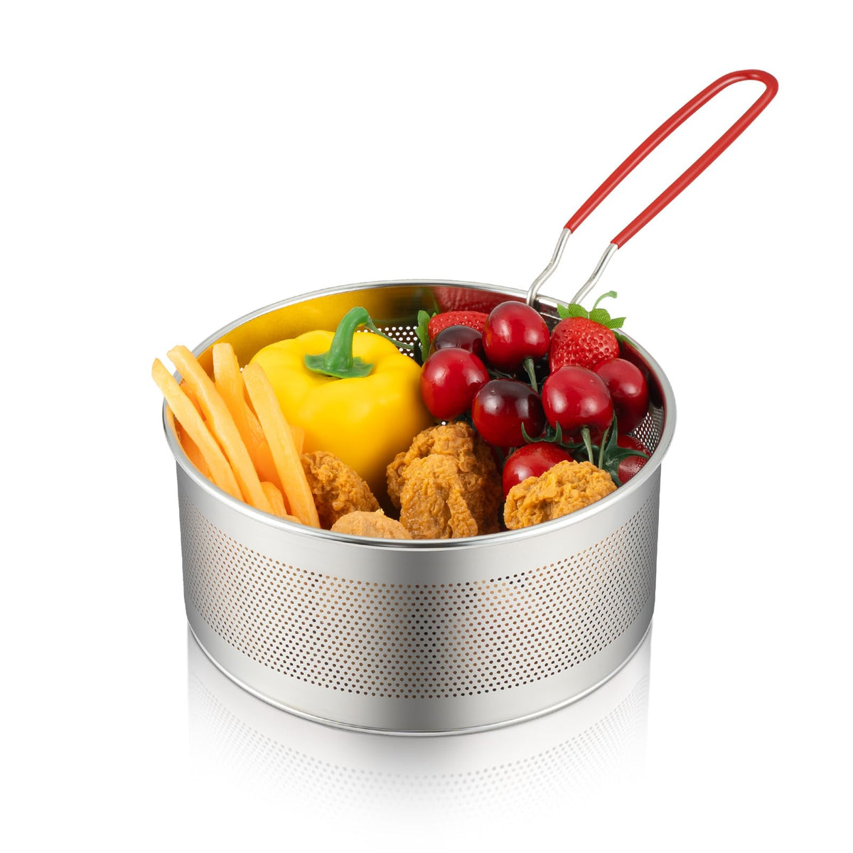 7.8 inches 304 Stainless Steel Deep Fryer Basket V97316