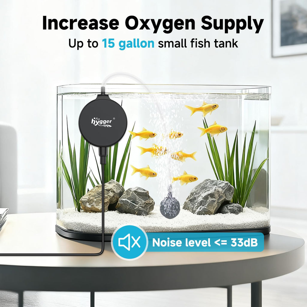 1.5 Watt Mini Aquarium Air Pump with Air Stone Tubing P397