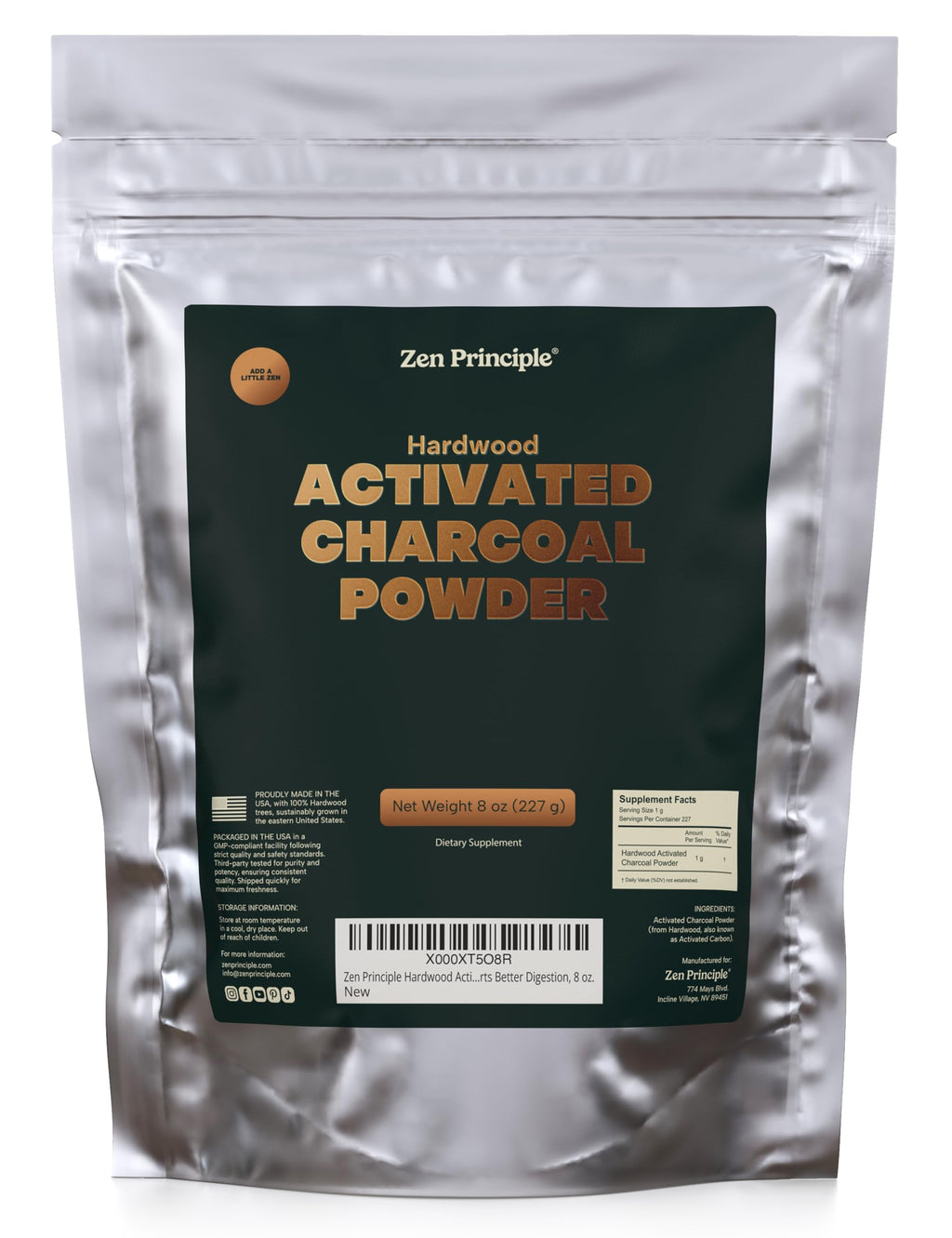 Activated Charcoal Powder 8 oz U921