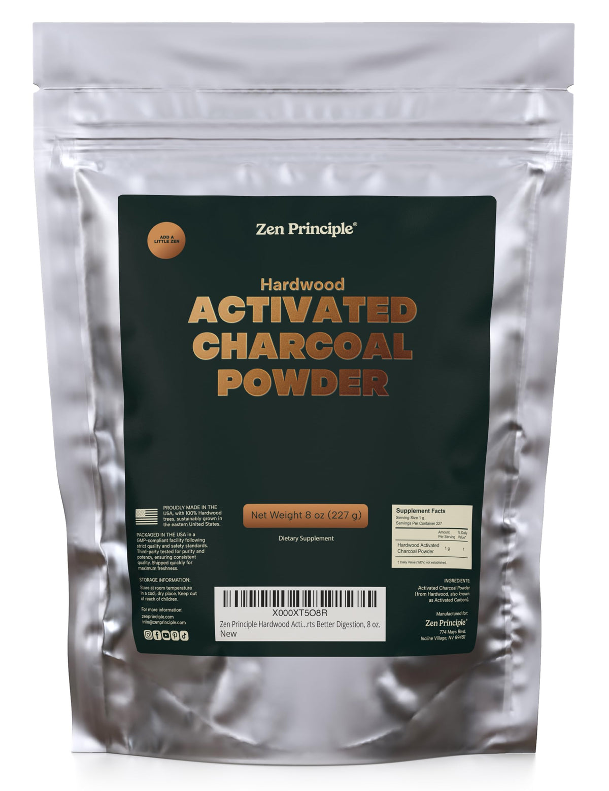 Activated Charcoal Powder 8 oz U921