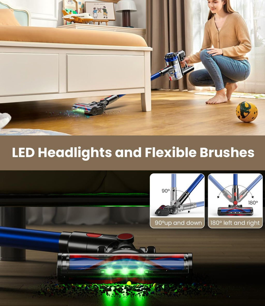 500W 40Kpa Cordless Stick Vacuum Cleaner U6642