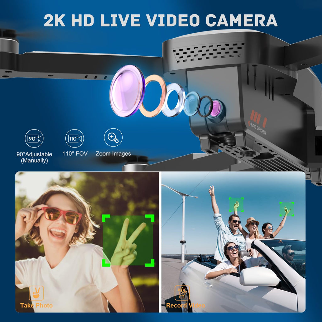 4K Camera Drone with GPS Auto Return Foldable 249g M748