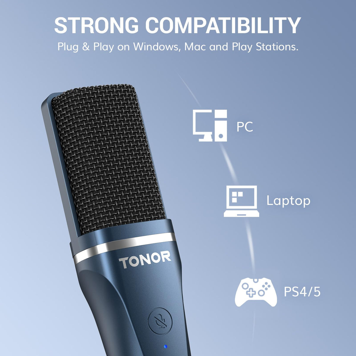 USB Cardioid Condenser Podcast Microphone I88831