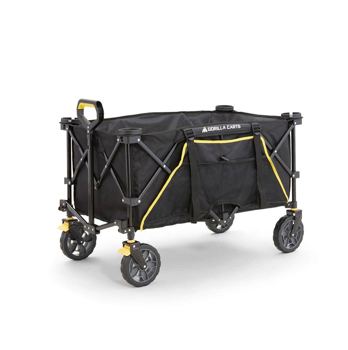 Collapsible Folding Outdoor Utility Wagon, 7 Cu Ft, Black I498661