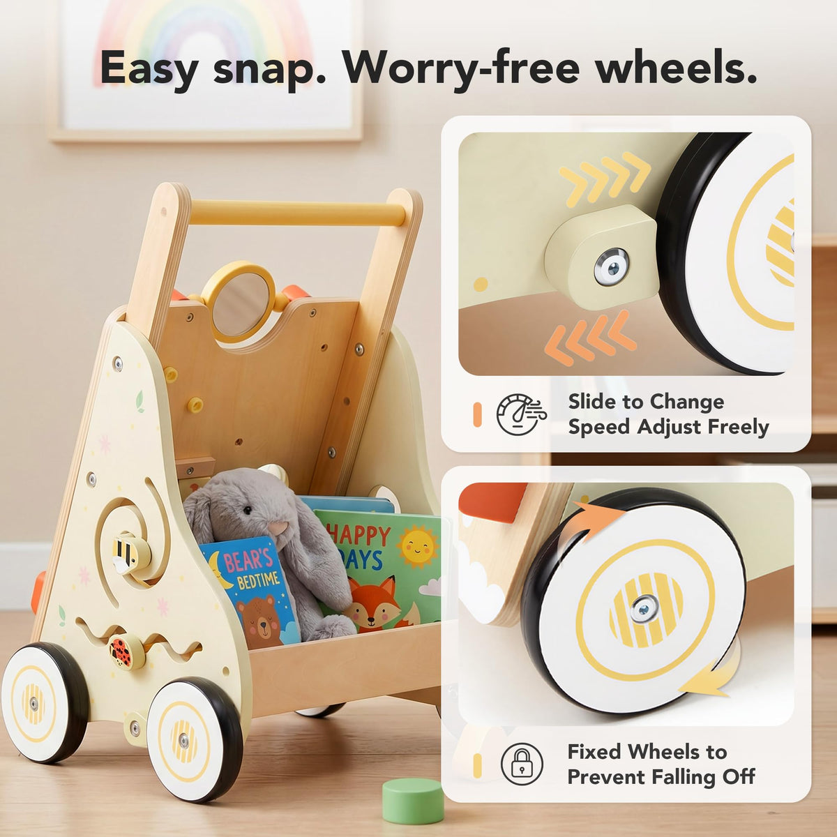 Wooden Baby Push Walker Z112897