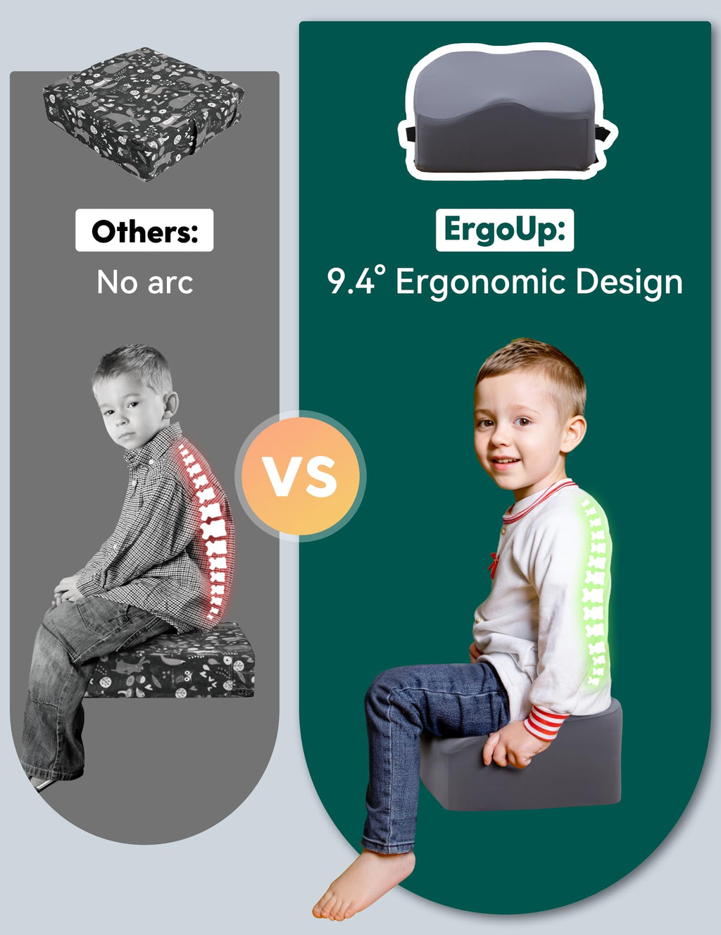 Booster Seat for Kitchen Chair, Dark Grey C48147