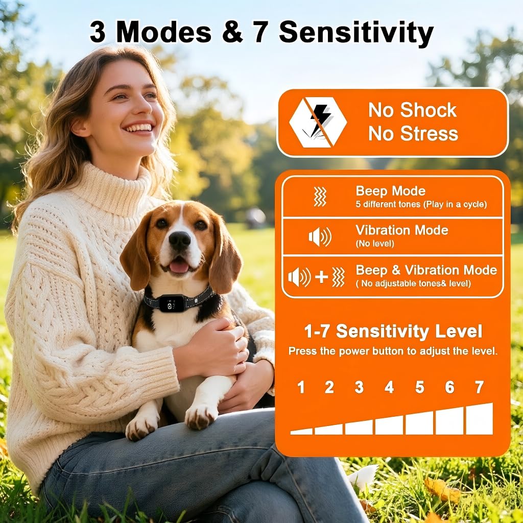 2 Pack Small Anti Barking Training Collar F3535