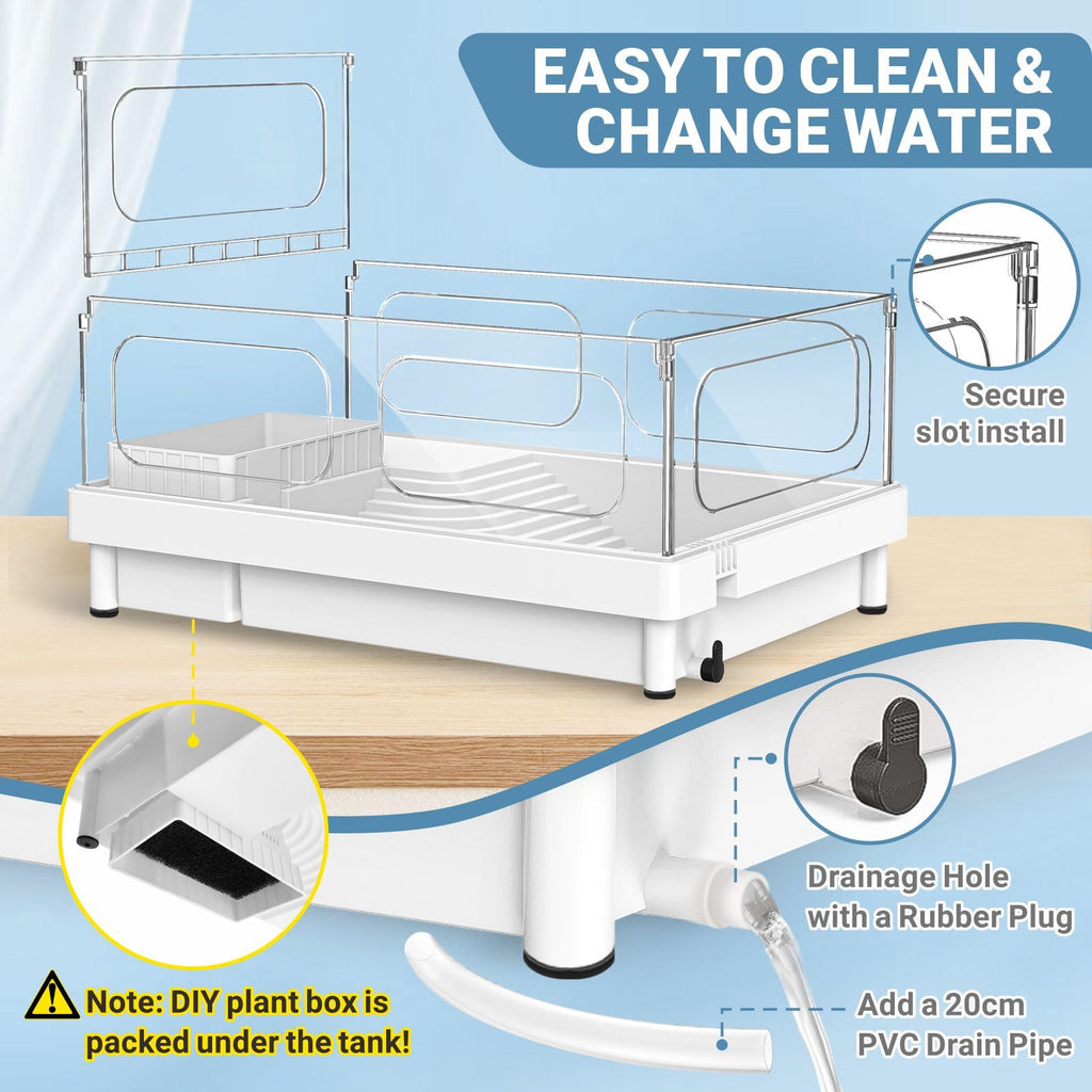 Small Turtle Tank Kit with Adjustable Lamp and Filter P82776