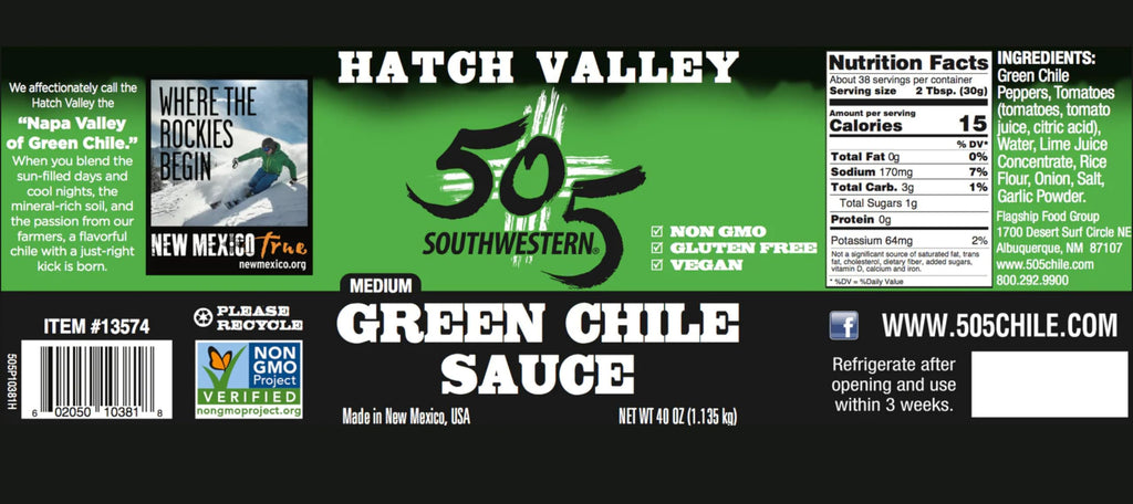 Medium Green Chile Sauce 40oz 2 Pack L359487