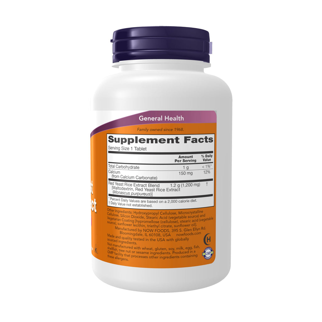 Red Yeast Rice 1,200 mg 120 Tablets T444720