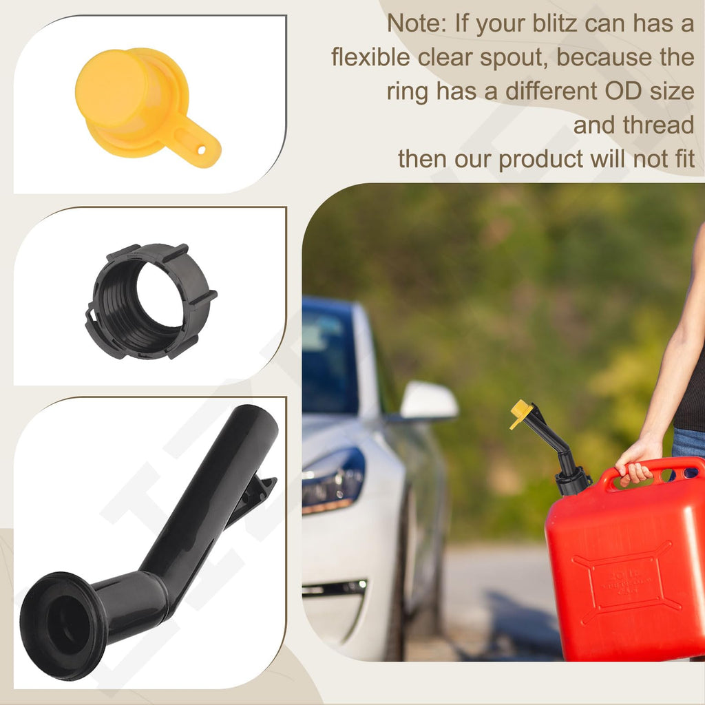 Gas Can Spouts Nozzles Rings Caps I7325