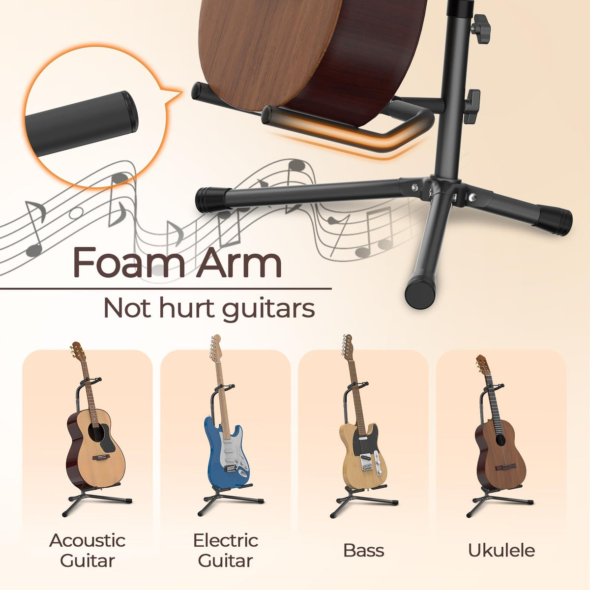 Adjustable Folding Guitar Stand A7488