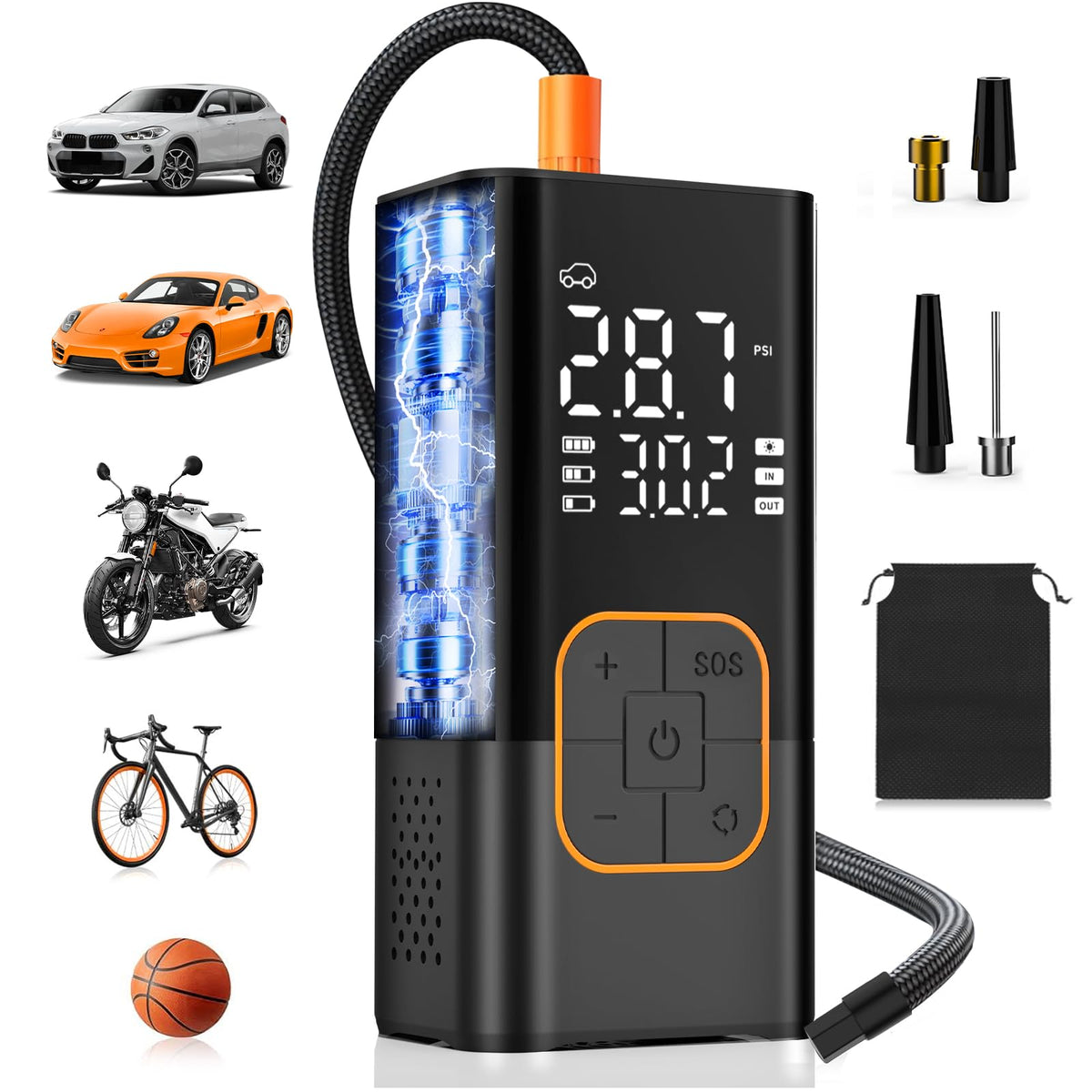 Portable Cordless Tire Inflator Air Compressor N70200