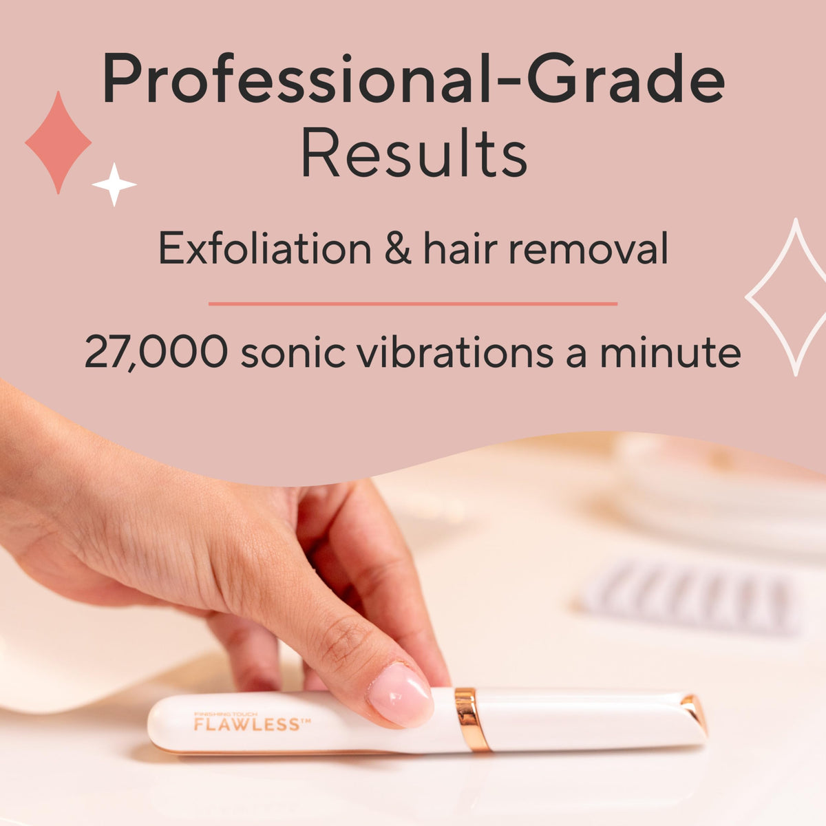 Lighted Electric Facial Exfoliator with 6 Replacement Heads S427