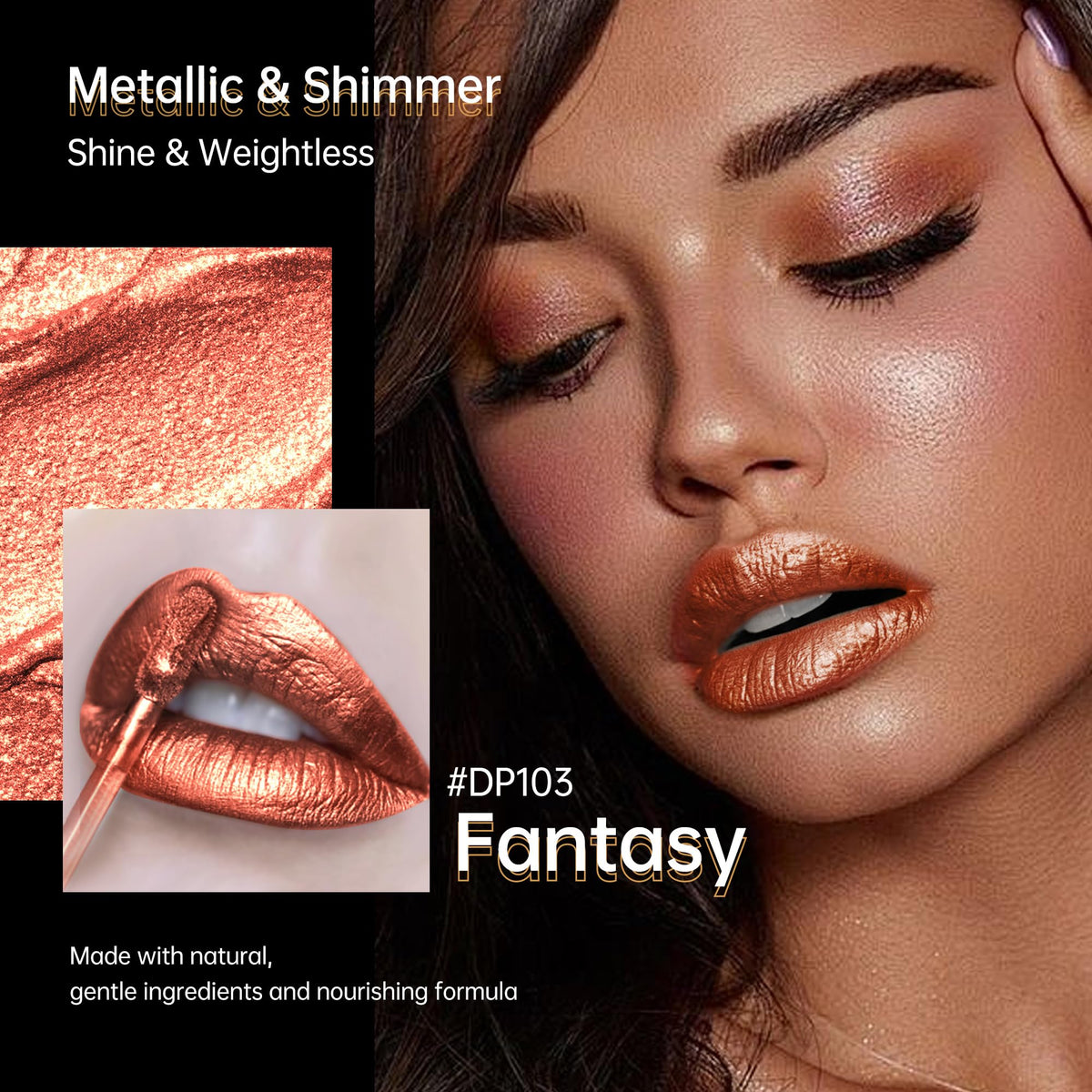 Metallic Reddish Brown Lipstick H121966
