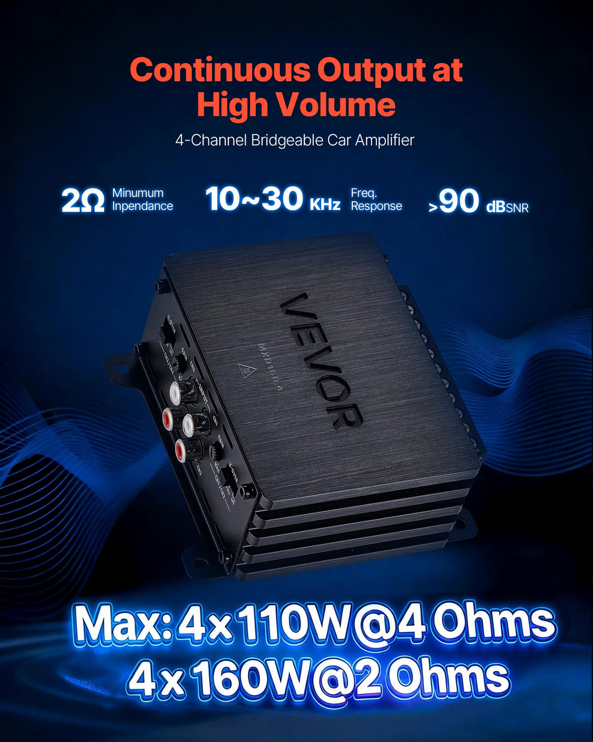 4 Channel Class D Car Audio Amplifier Y723305