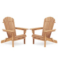 Adirondack Chair Set of 2 Wooden Folding Outdoor Chair F8063