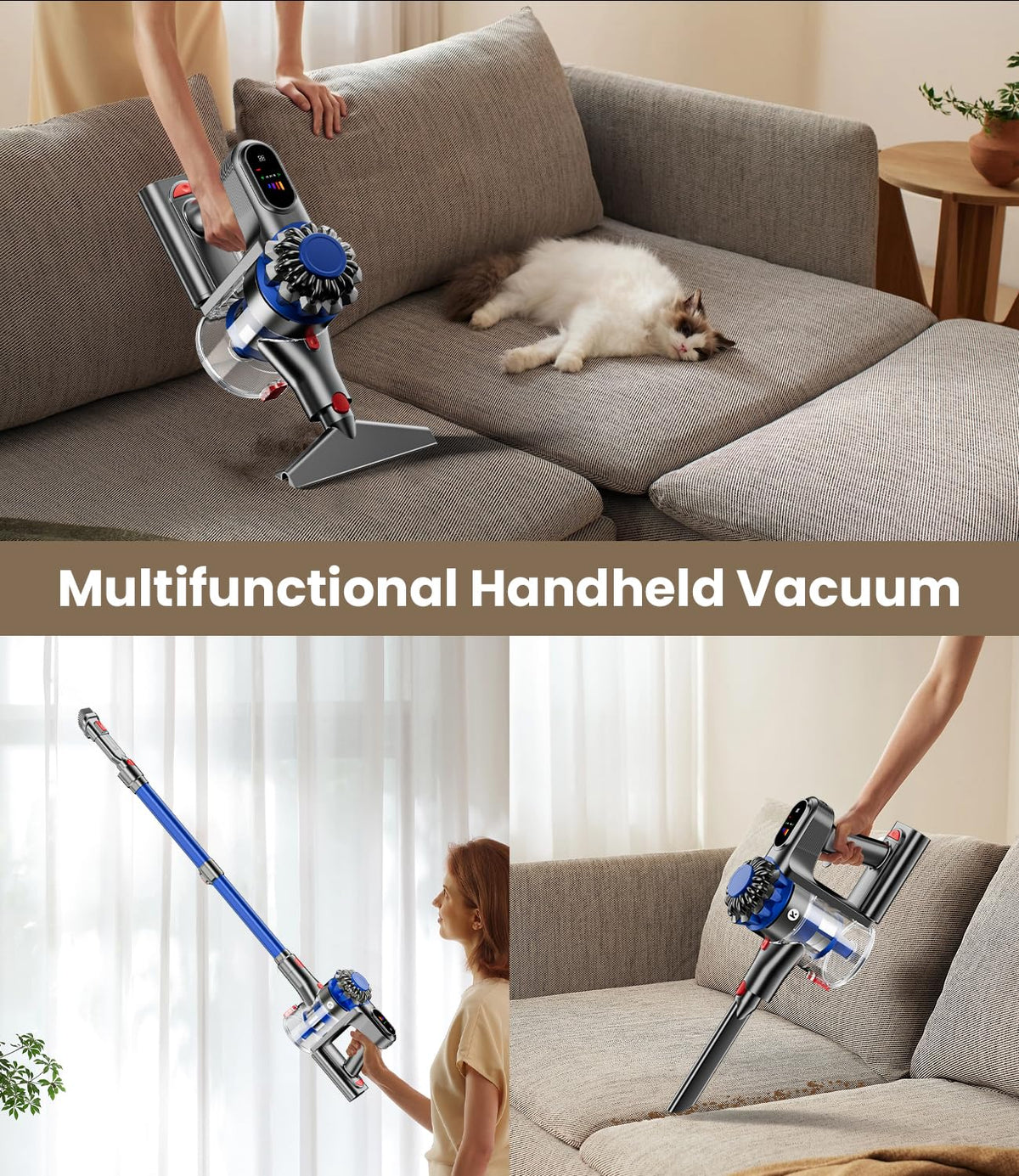 500W 40Kpa Cordless Stick Vacuum Cleaner U6642
