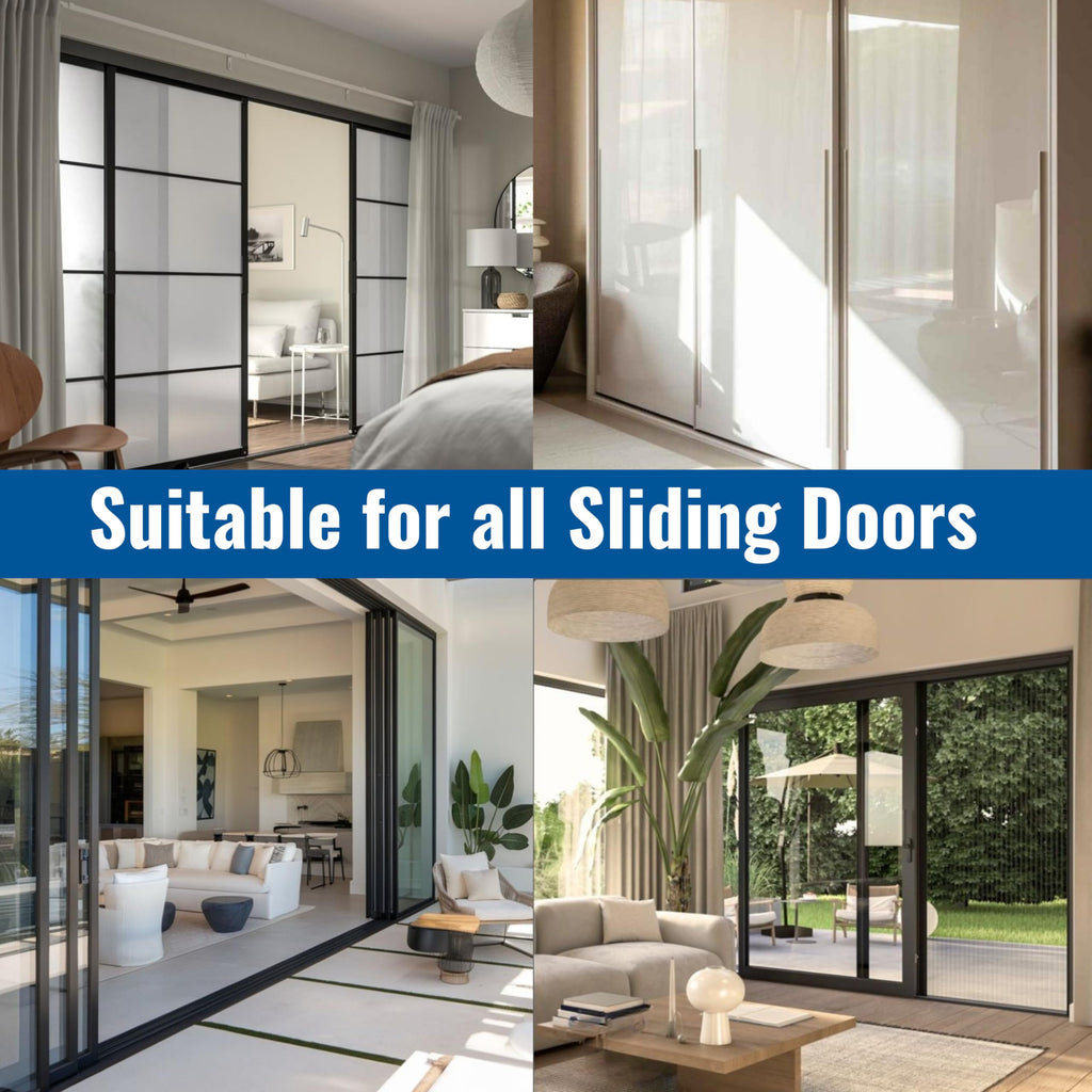 White Vinyl Sliding Screen Door Track M8809