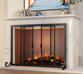 Sliding Wrought Iron Fireplace Screen Y229