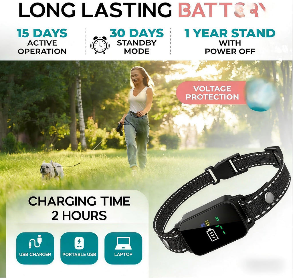 2 Pack Small Anti Barking Training Collar F3535